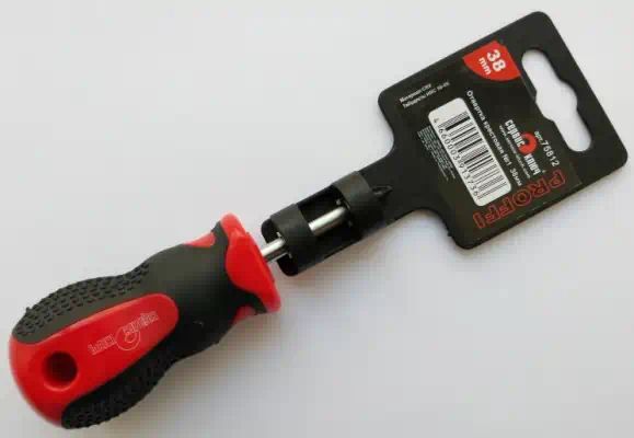 75812 — Отвертка крест. 1 сервис ключ длина стержня 38мм (холдер) СЕРВИС КЛЮЧ